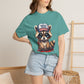 Cute Puppy Graphic T-Shirt — Adorable Dog Wearing ‘FERAL’ Cap