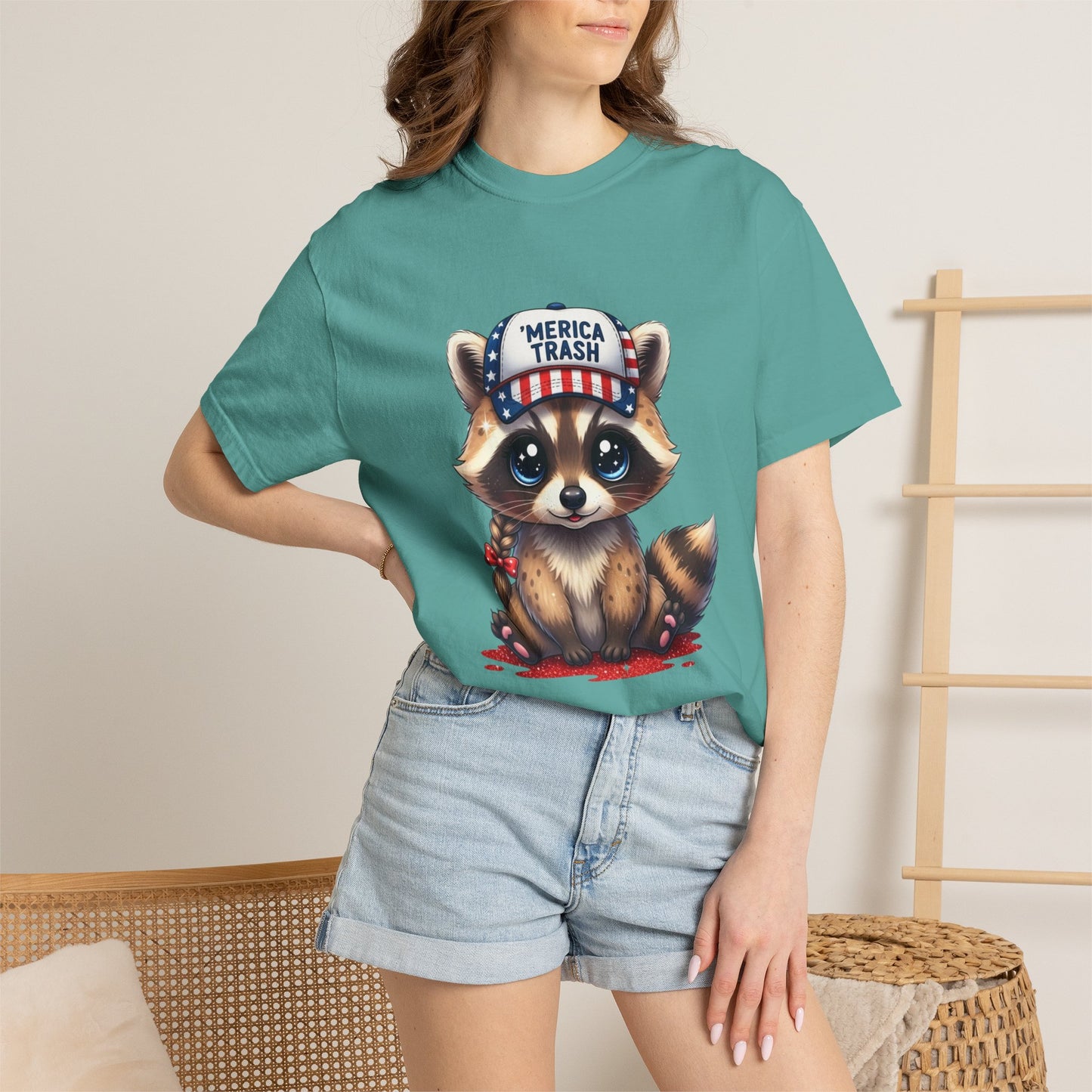 Cute Puppy Graphic T-Shirt — Adorable Dog Wearing ‘FERAL’ Cap