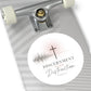 Discernment Over Distraction Round Sticker — Christian Cross Inspirational Vinyl