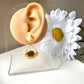 Enchanted Mini Sunflower Polymer Clay Dangle Earrings