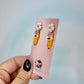 Cute Pencil Earrings, Teacher Earrings, Back to School Earrings, Pencil Dangles, Flower Earrings, Teacher Gift, Classroom Jewelry
