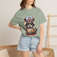 Cute Puppy Graphic T-Shirt — Adorable Dog Wearing ‘FERAL’ Cap