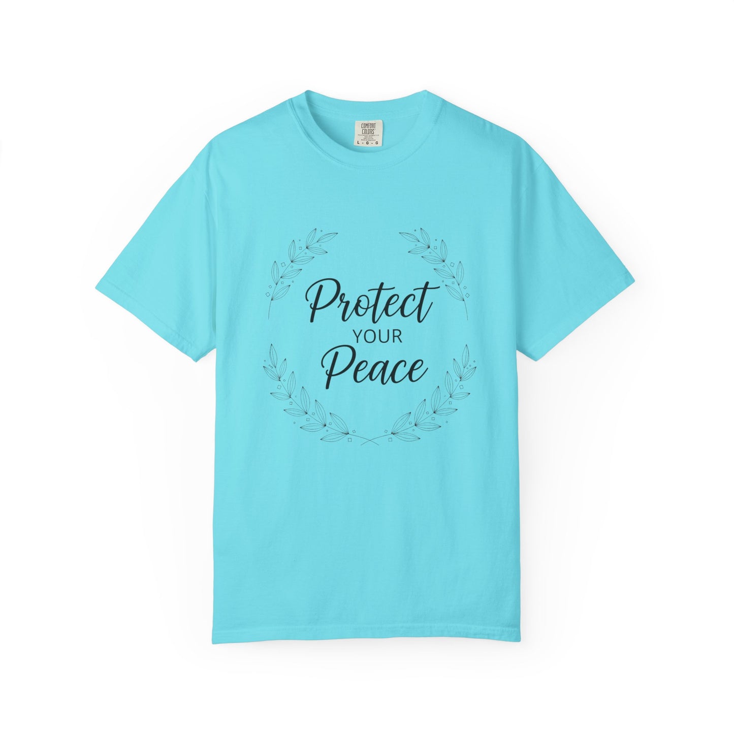 Protect Your Peace T-Shirt — Inspirational Floral Graphic Tee
