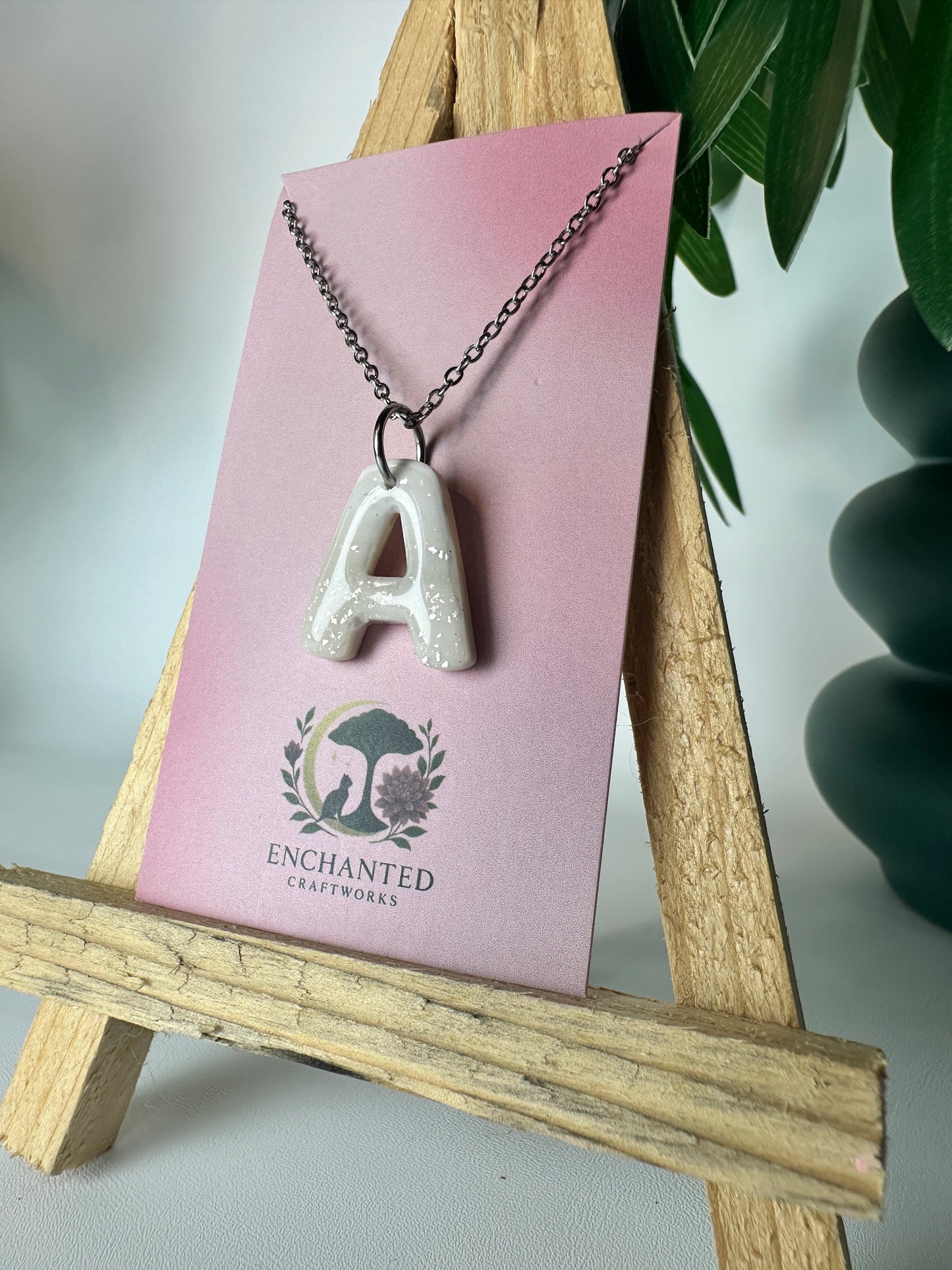 Enchanted Initial Necklace – A Personalized Touch of Magic