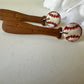 Enchanted Batter Up | Baseball and Softball | Sports Polymer Clay Dangle Earrings