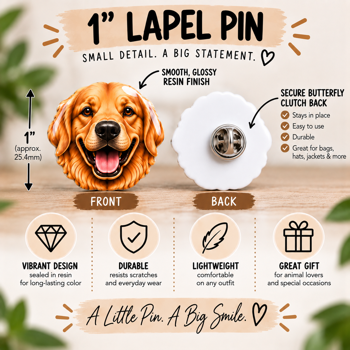 Zebra Heart Earrings & Pins
