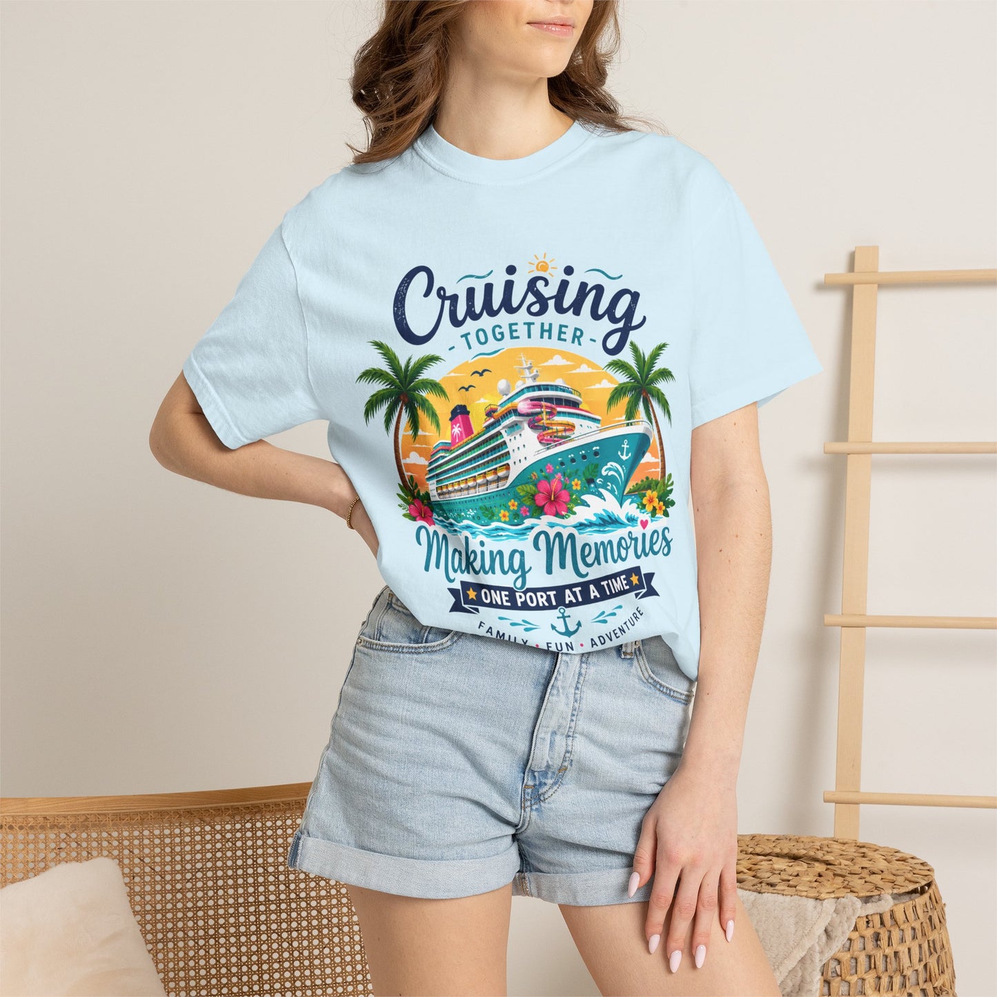 Cruising Together T-Shirt — “Making Memories One Port at a Time” Cruise Vacation Tee