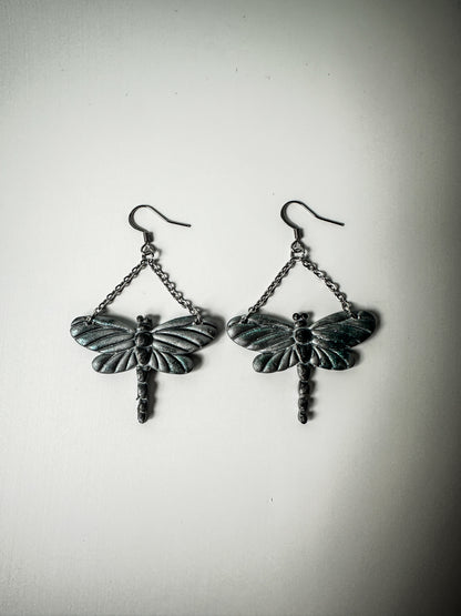 Mystic Dragonfly| Polymer Clay Dangles Earrings