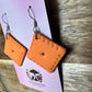 Cheddar Cracker | Polymer Clay Food Dangle Earrings