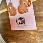 Capybara Polymer Clay Dangle Earrings