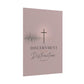 Discernment Over Distraction Poster — Christian Wall Art with Cross & Proverbs 4:25
