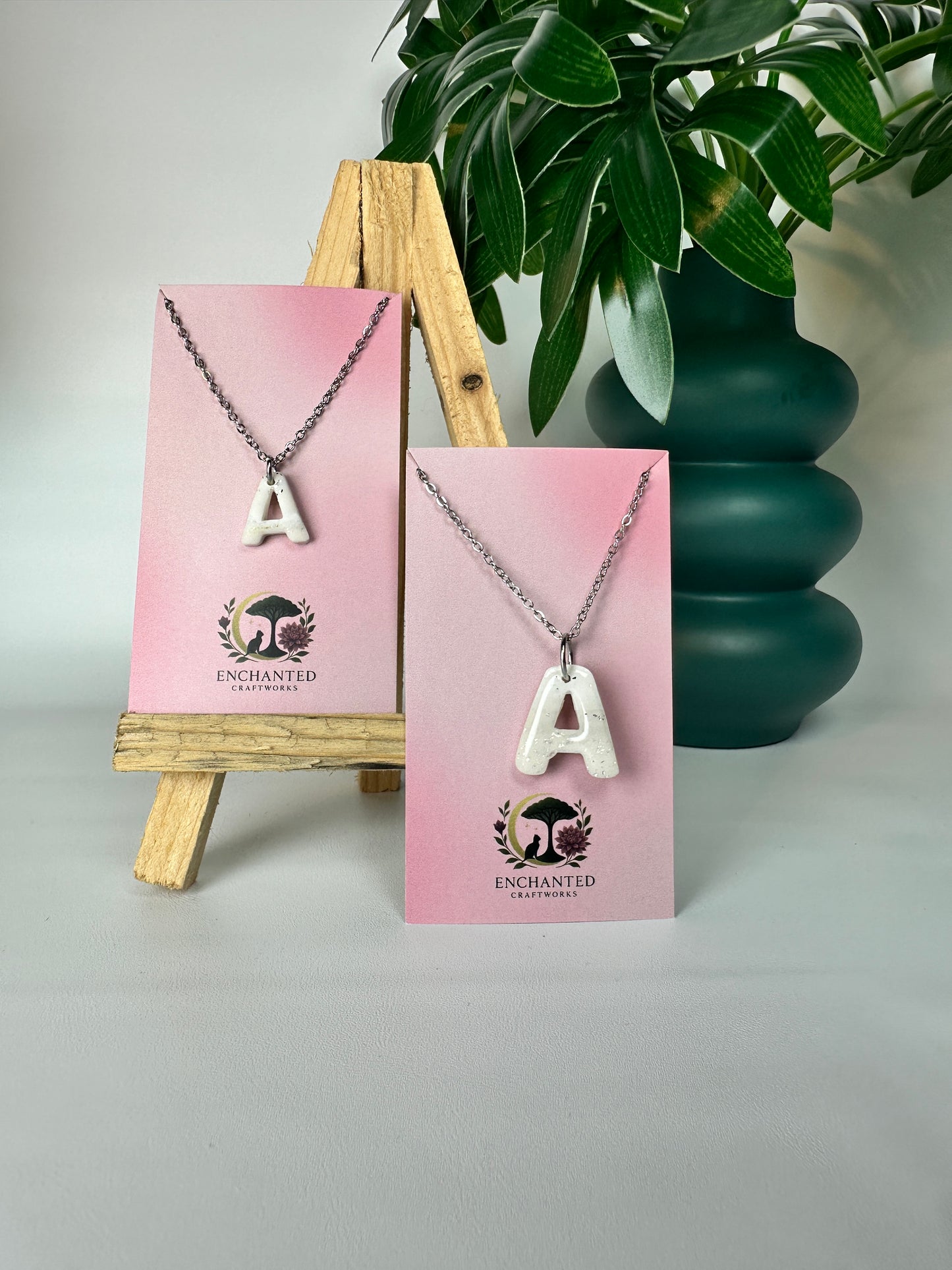Enchanted Initial Necklace – A Personalized Touch of Magic