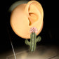 Desert Bloom Cactus Dangle Polymer Clay Earrings