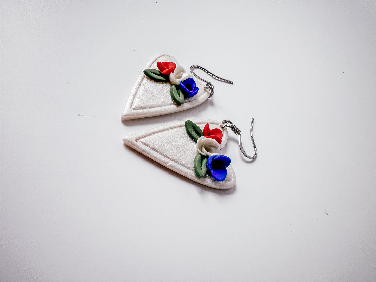 Heartfelt Blooms Polymer Clay Dangles