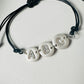Enchanted Initial Polymer Clay Adjustable Bracelet