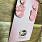 Enchanted Pink Boxing Glove Dangle Earrings