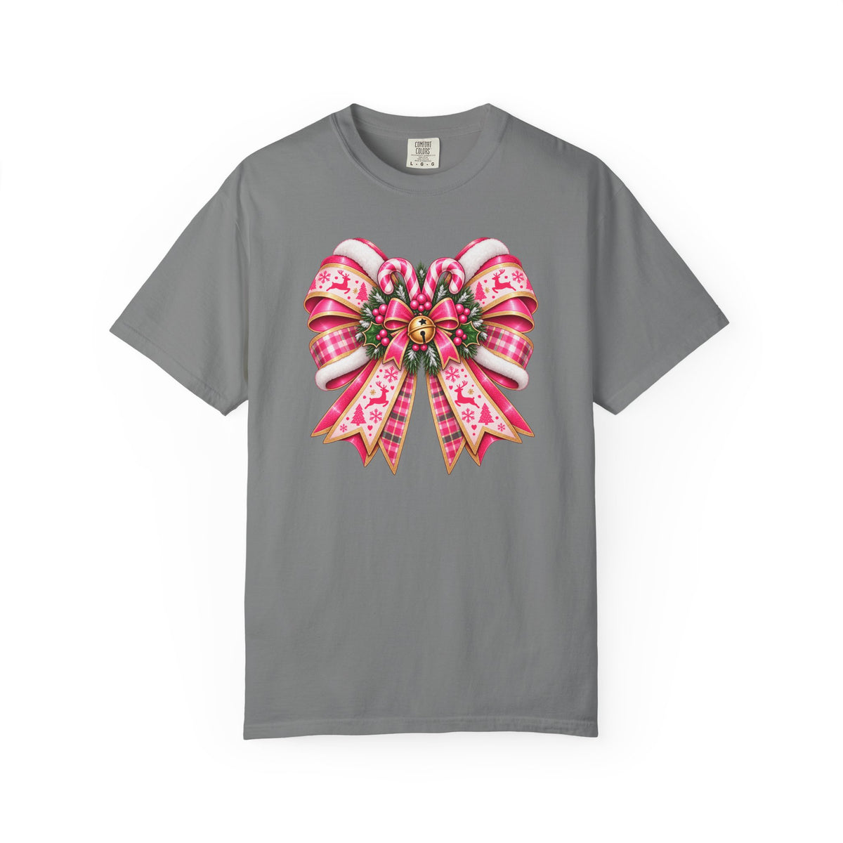 Christmas Pink Gift Bow T-Shirt