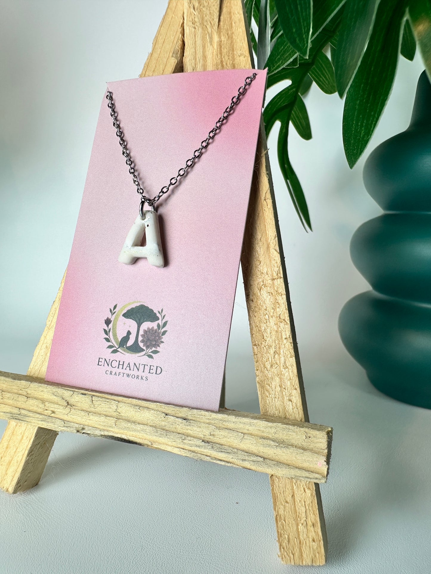 Enchanted Initial Necklace – A Personalized Touch of Magic