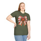 Christmas Ribbon Bow T-Shirt — Festive Plaid Holiday Graphic Tee