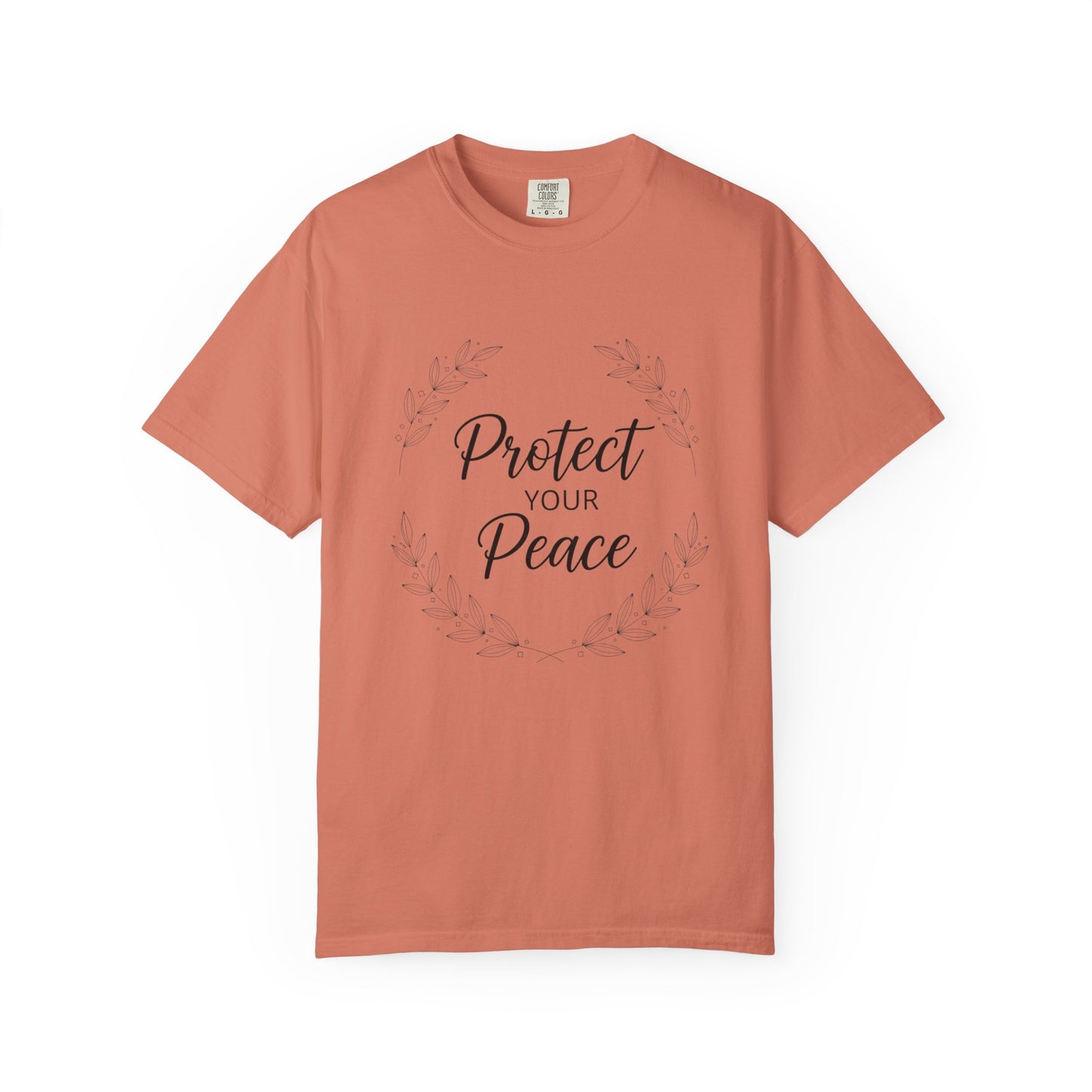 Protect Your Peace T-Shirt — Inspirational Floral Graphic Tee