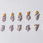 Custom Birthday Candle Numbers Polymer Clay Charms | Personalized Dangle Earrings