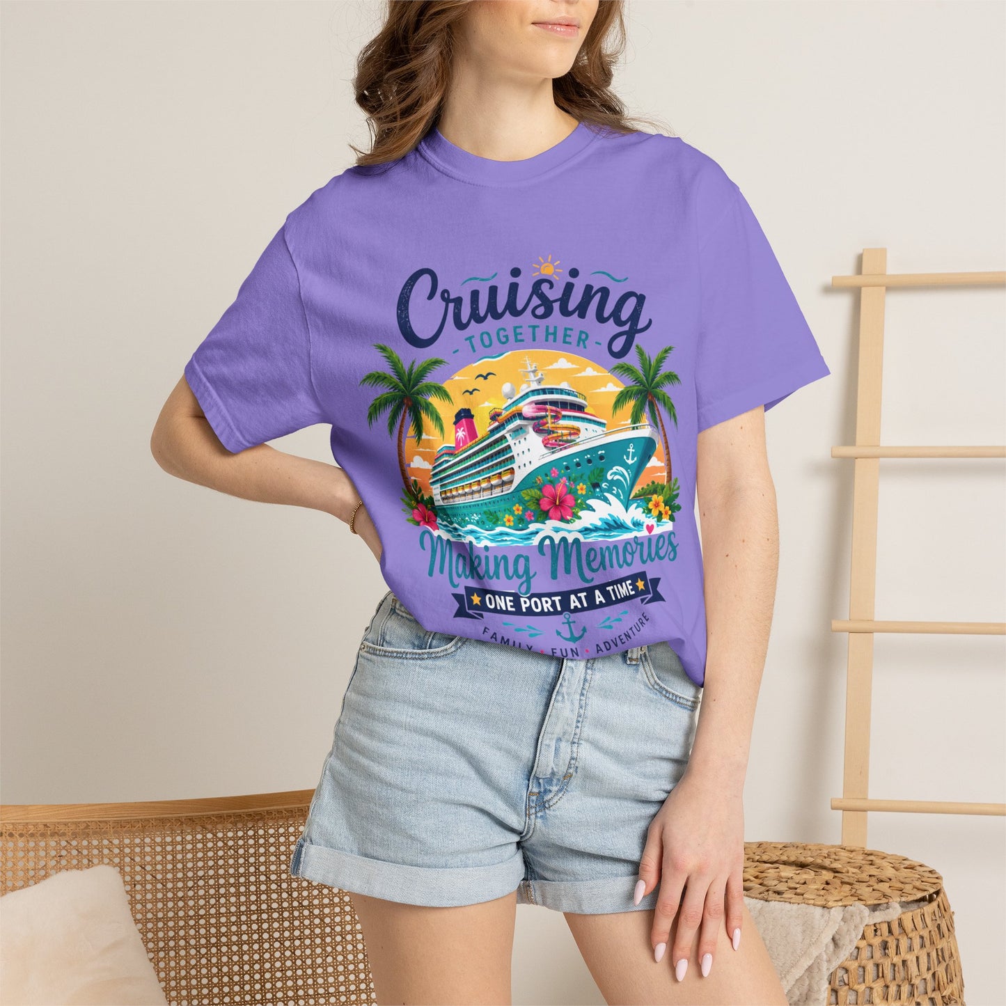 Cruising Together T-Shirt — “Making Memories One Port at a Time” Cruise Vacation Tee