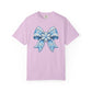 Blue Snowflake Bow T-Shirt — Winter Holiday Graphic Tee
