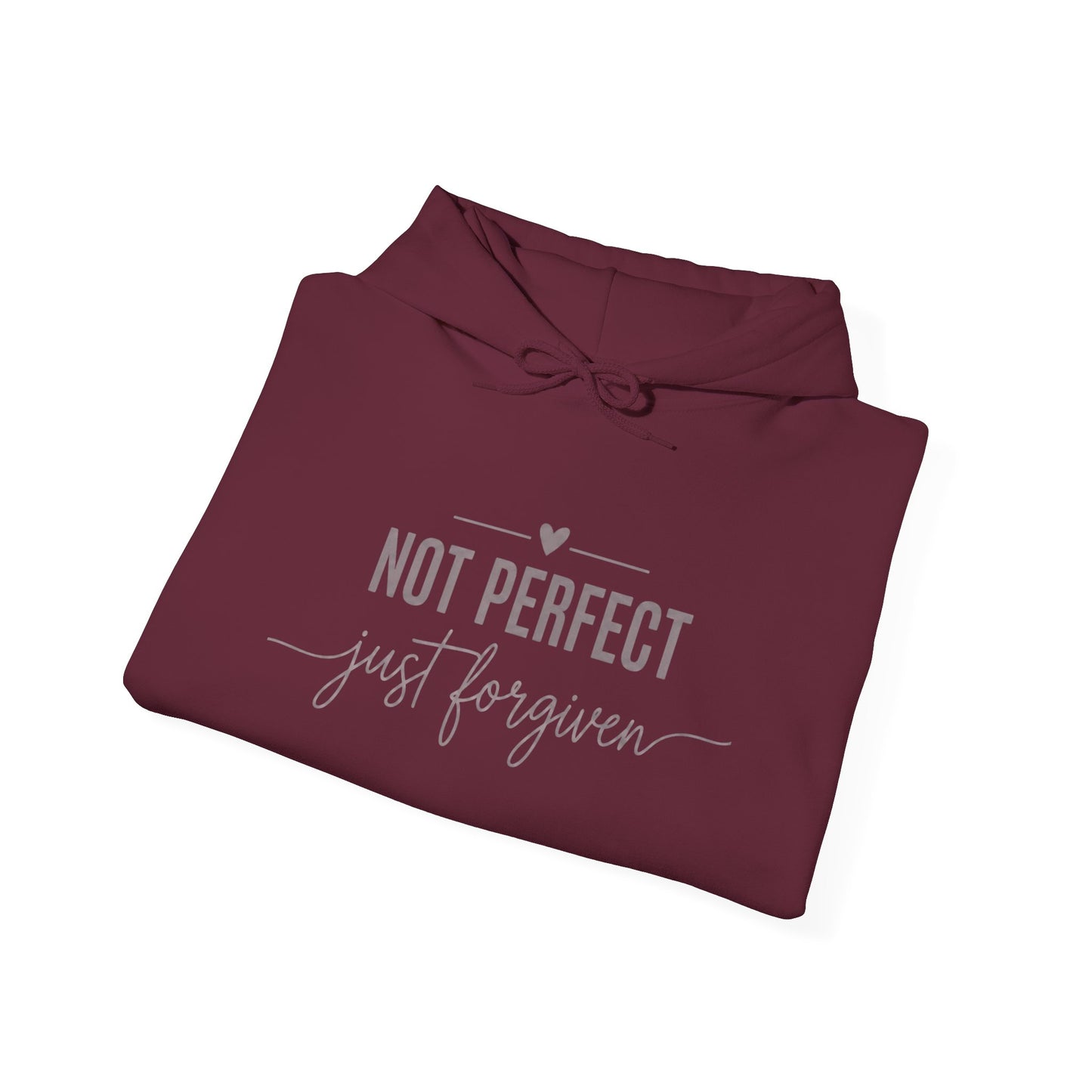 "Not Perfect, Just Forgiven” Hoodie – Cozy Faith-Inspired Comfort Wear