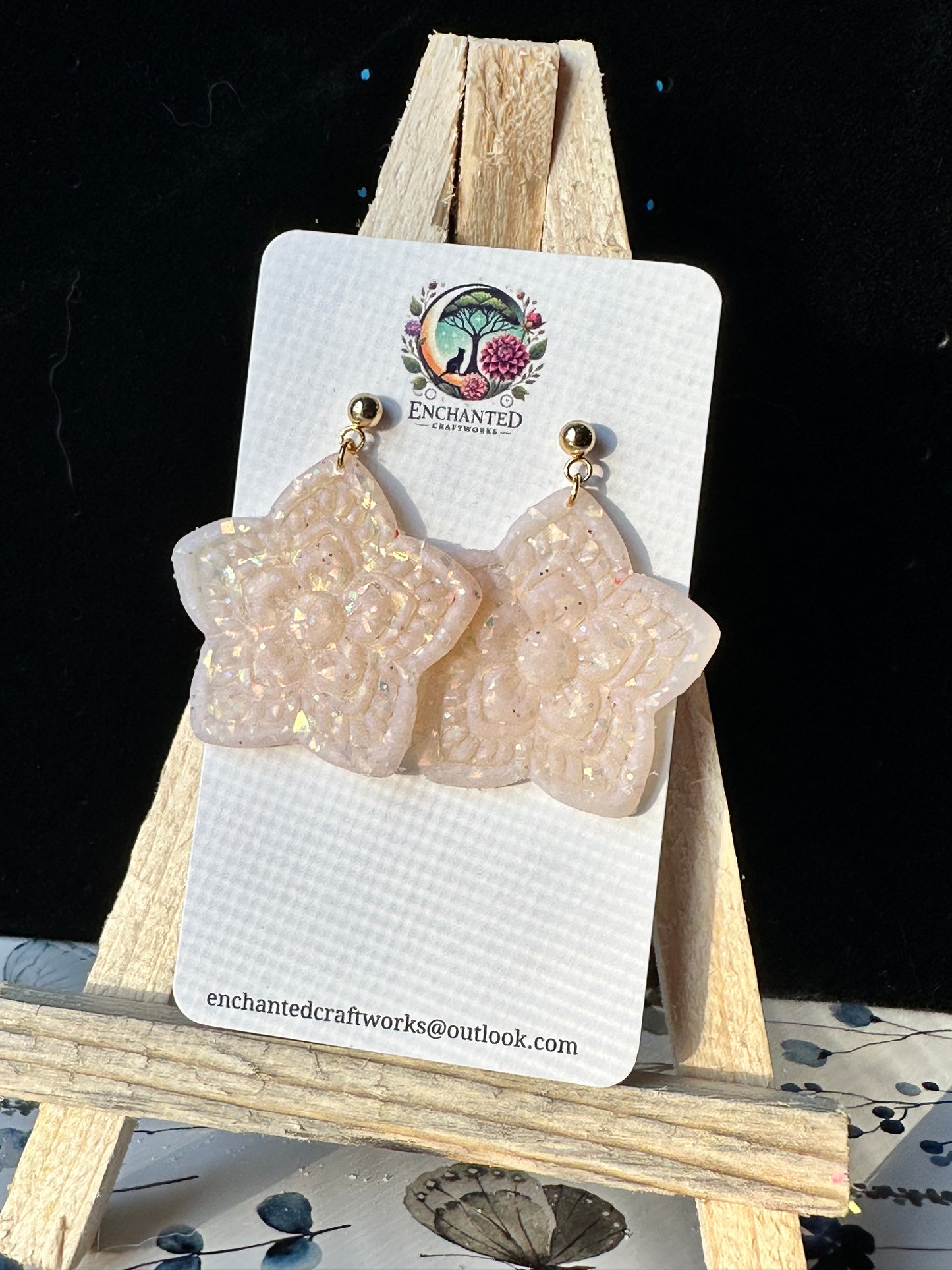 Enchanted Star Flower Dangle Earrings