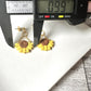 Enchanted Mini Sunflower Polymer Clay Dangle Earrings