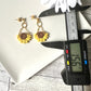 Enchanted Mini Sunflower Polymer Clay Dangle Earrings