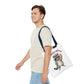 Red White and Feral Raccoon Tote Bag – 'Merica Hot Dog Patriotic Canvas Tote