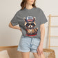 Cute Puppy Graphic T-Shirt — Adorable Dog Wearing ‘FERAL’ Cap