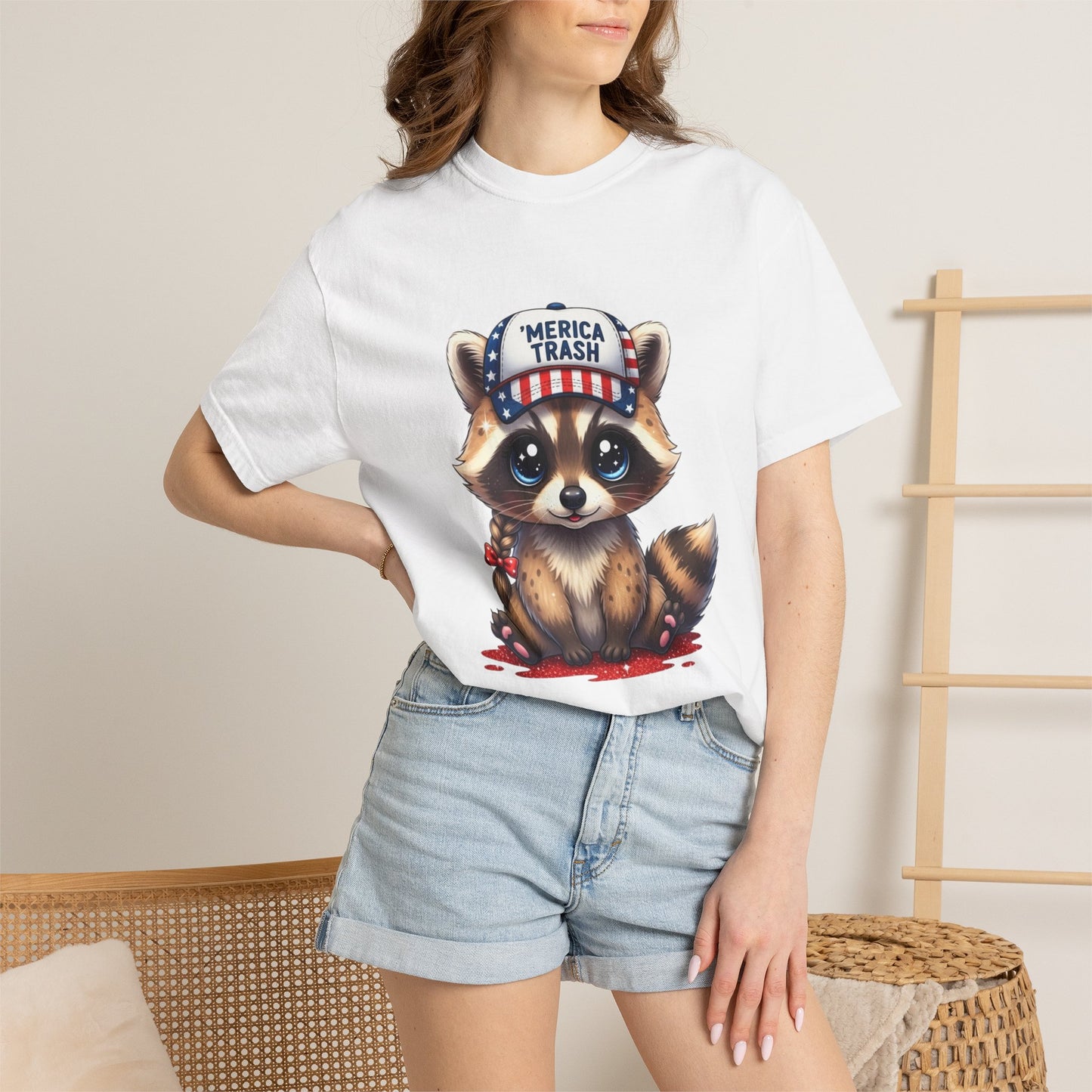 Cute Puppy Graphic T-Shirt — Adorable Dog Wearing ‘FERAL’ Cap