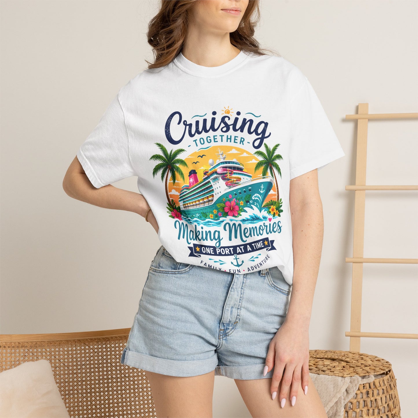 Cruising Together T-Shirt — “Making Memories One Port at a Time” Cruise Vacation Tee
