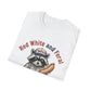 Raccoon Hot Dog Tee - “Red White and Feral” Patriotic Funny Graphic T-Shirt