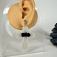 Enchanted Craftworks Remembrance Cross - Polymer Clay Dangle Earrings