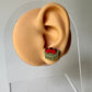 Strawberry Basket | Fruit | Polymer Clay Stud Earrings
