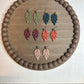 Enchanted Falling Leaves Charm Polymer Clay Dangle Earrings