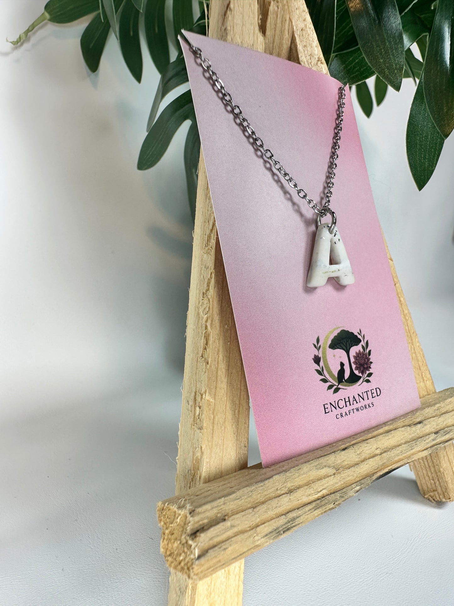 Enchanted Initial Necklace – A Personalized Touch of Magic
