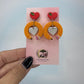 Teacher Pencil Heart Earrings, Back to School Earrings, Teacher Gift, Apple Stud Earrings, Classroom Jewelry, Teacher Appreciation Gift