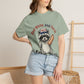 Patriotic Raccoon T-Shirt — "Red White and Feral" Hot Dog Design