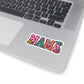 Mama Kiss-Cut Sticker — Colorful Floral Western Lettering