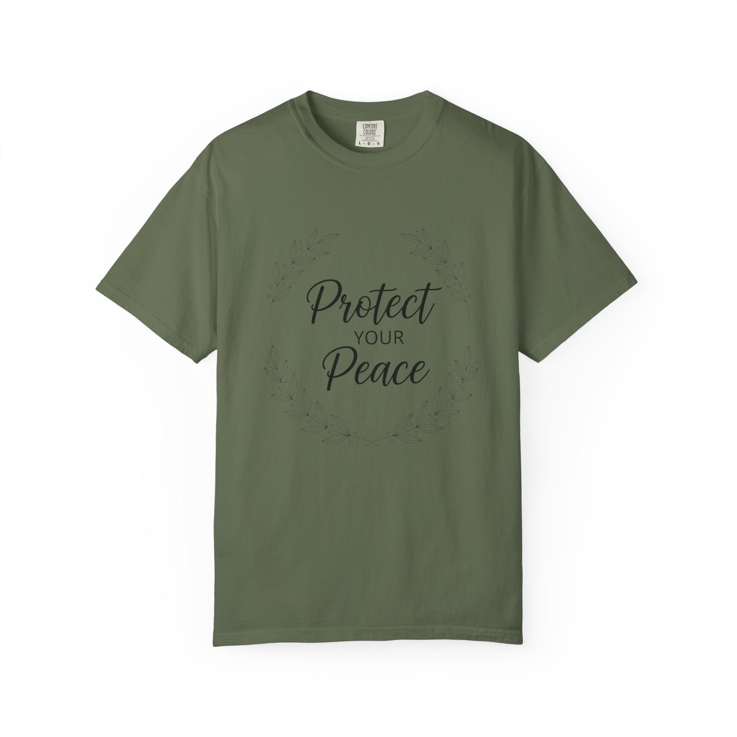Protect Your Peace T-Shirt — Inspirational Floral Graphic Tee