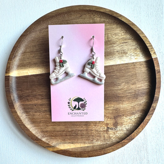 Holy Skates Polymer Clay Dangle Earrings
