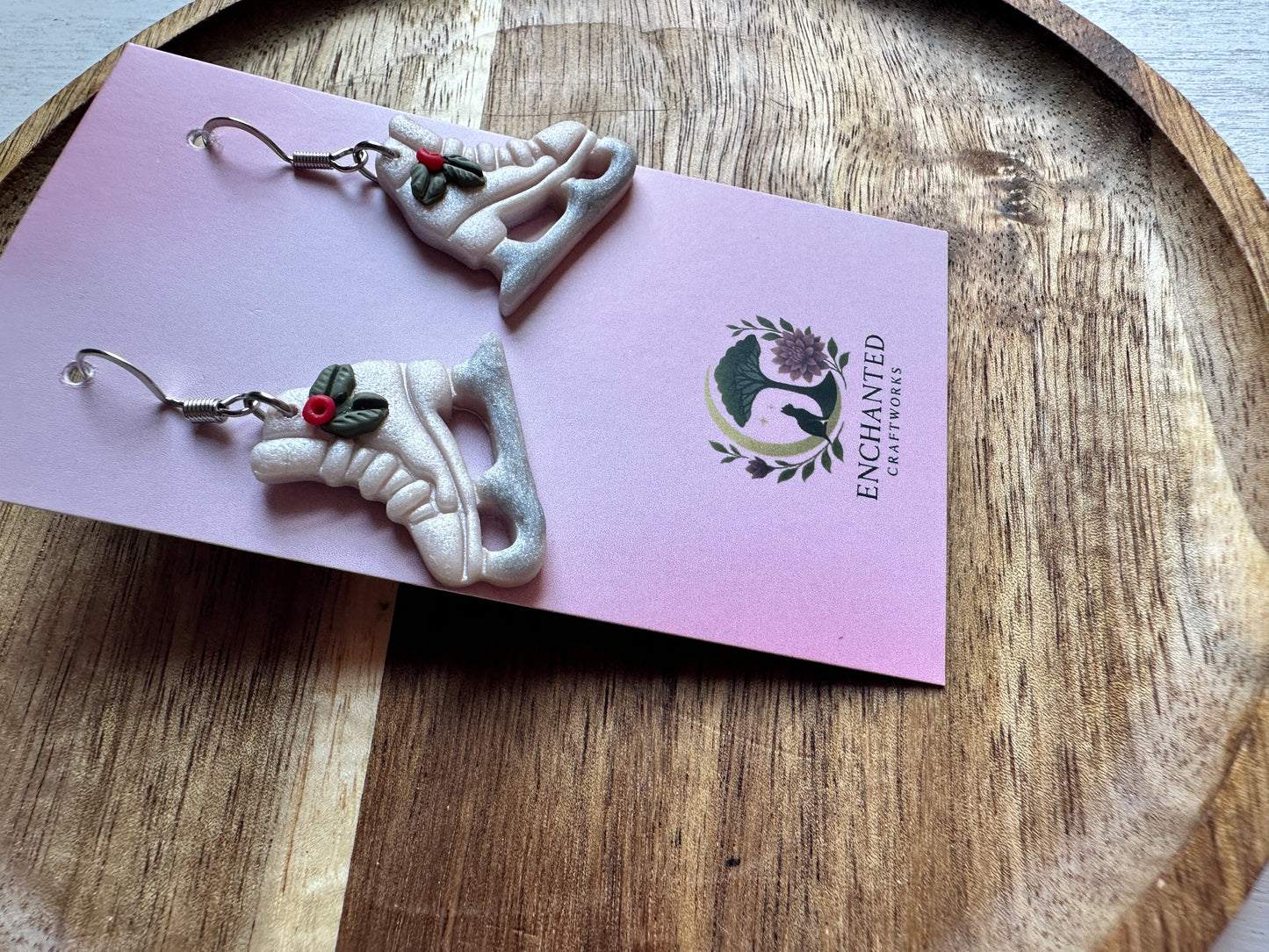 Holy Skates Polymer Clay Dangle Earrings