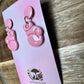 Enchanted Pink Boxing Glove Dangle Earrings