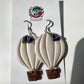 “Up, Up & Away” – Enchanted Hot Air Balloon Polymer Clay Earrings