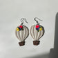 “Up, Up & Away” – Enchanted Hot Air Balloon Polymer Clay Earrings