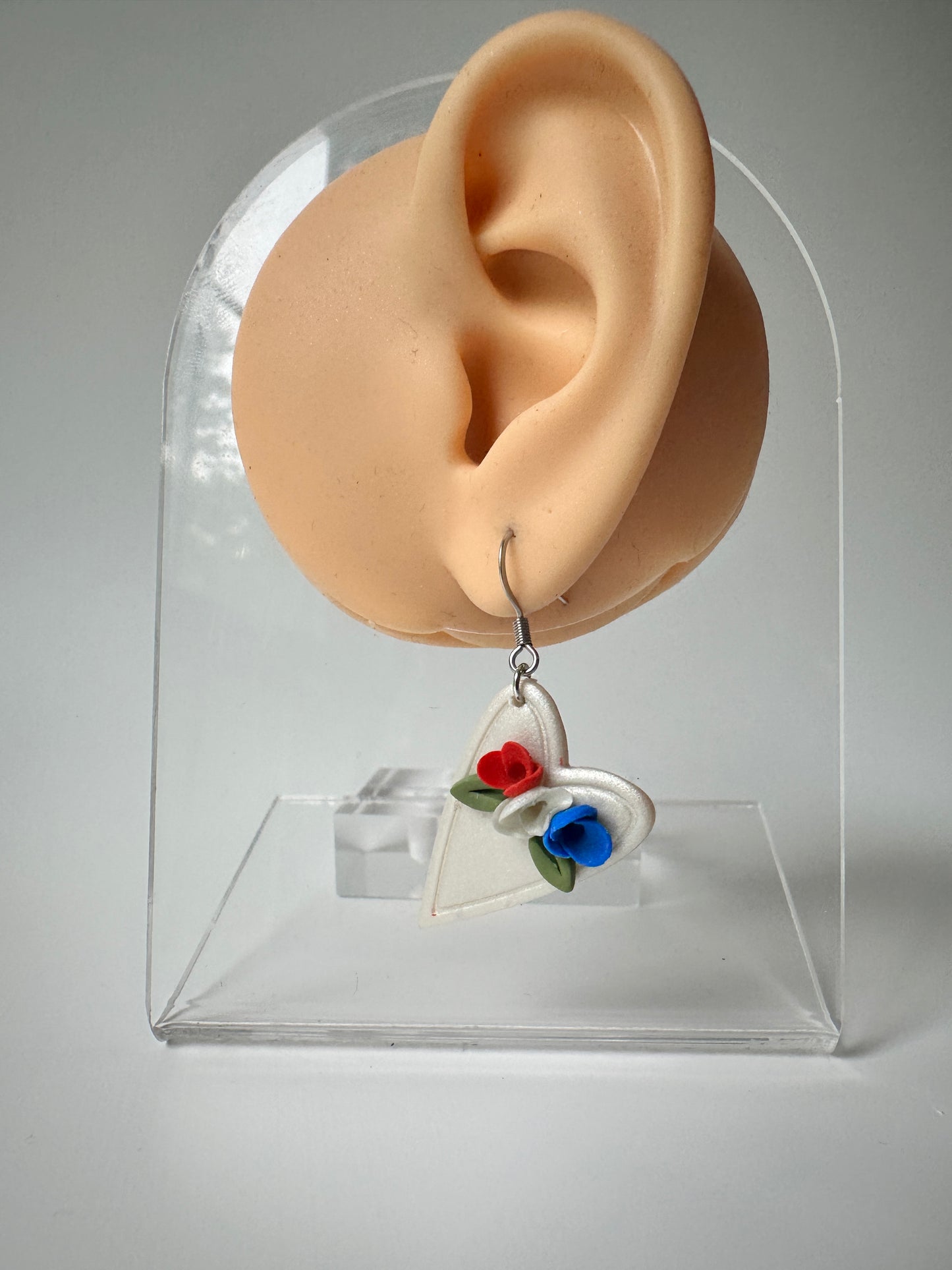 Heartfelt Blooms Polymer Clay Dangles